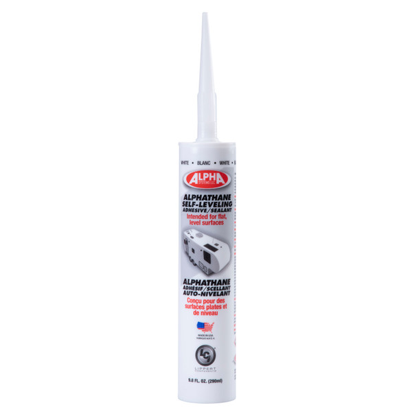 Alpha Systems 5121 ALPHATHANE 100% Solids Self-Leveling Sealant, White (9.8 Oz. Tube) - Alpha Systems
