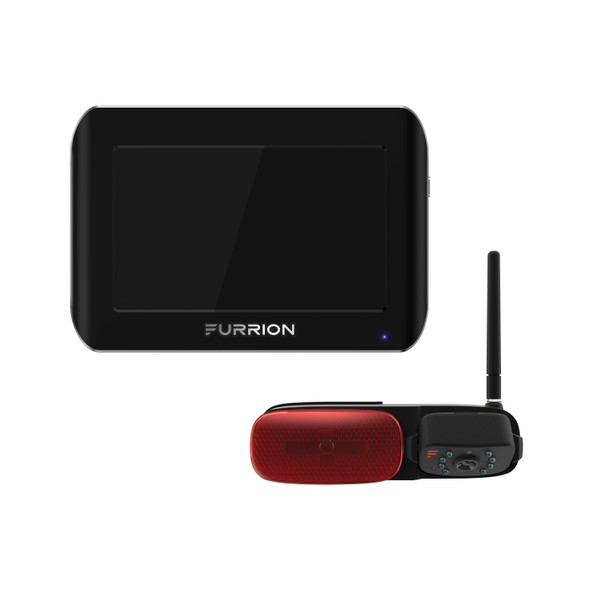 Furrion Vision S RV Backup Camera System with 5" Monitor - Rear Camera & LED Marker Light #FOS05TASM - Furrion