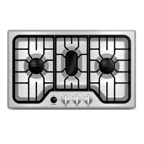 Furrion Chef Collection 3-Burner Gas RV Cooktop - 24" Stainless Steel #FGH4ZSA-SS - Furrion