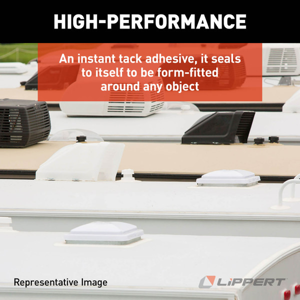 Alpha Systems ALPHABOND TPO Tape 4" x 10' Repair Tape, Black