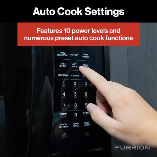 Furrion Over-The-Range Convection RV Microwave Oven - 1.5 cu. ft., Stainless Steel #FMCM15A-SS