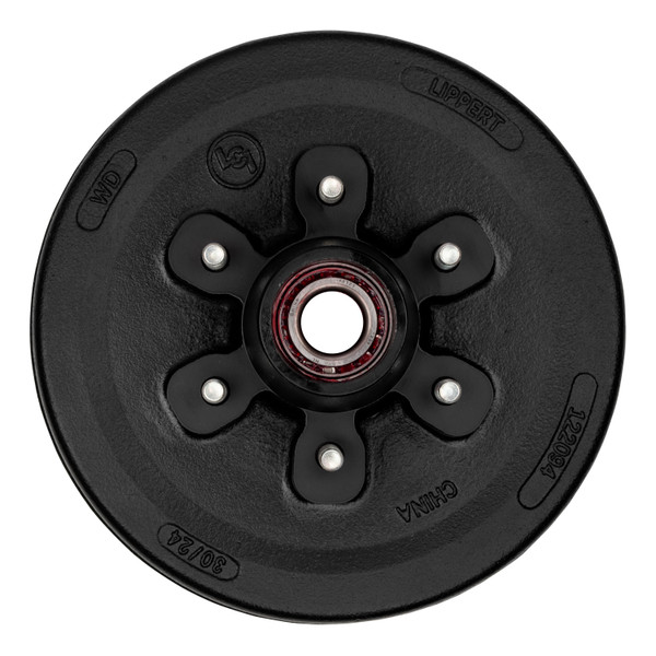 Lippert Complete Pre-Greased Hub Assembly with Lug Nuts - 6,000-lb. Axles, 1/2" Stud 2024013262