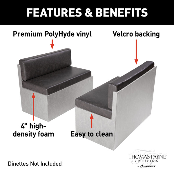 Thomas Payne RV Dinette Cushions - 38" Millbrae #2021100433