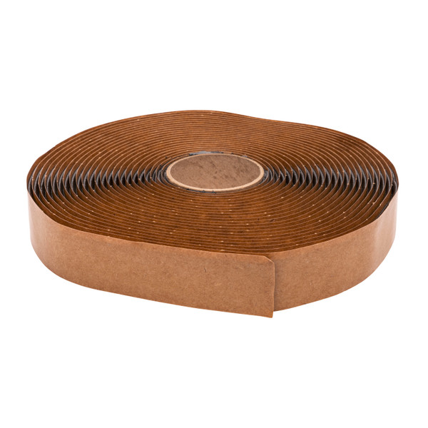 Alpha Systems Q130 1/8" x 1" x 30' Butyl Tape, White (Case of 16) - Alpha Systems