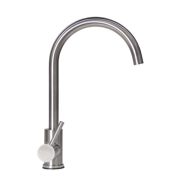 Lippert Flow Max Curved Gooseneck Faucet - Stainless Steel - Lippert