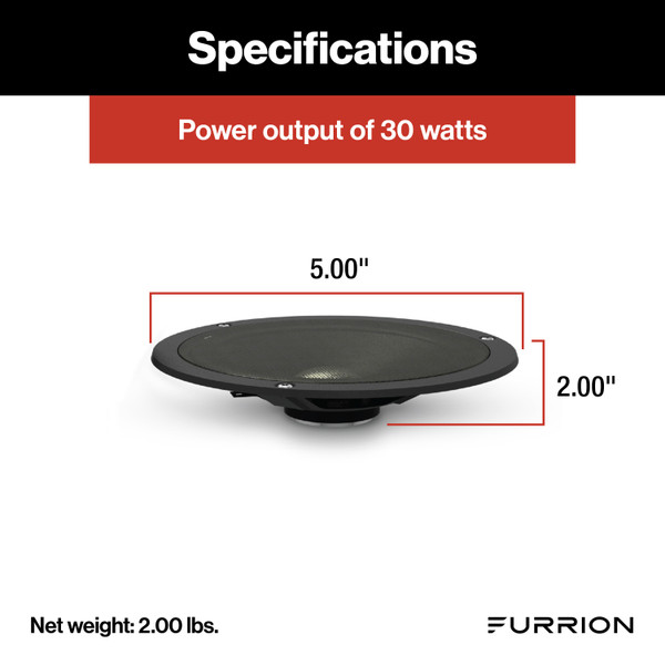 Furrion Outdoor Speaker - 5" Black #FMS5B