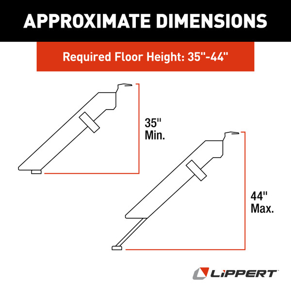 Lippert Solid Step Premium RV Steps - 30" Quad