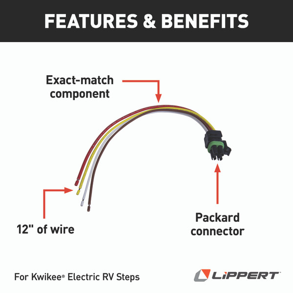 LIPPERT Kwikee 4-Way Plug with Packard Connector