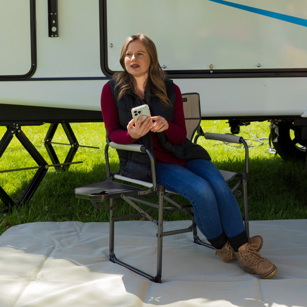 Lippert Scout XL Director Chair with Side Table - Sand