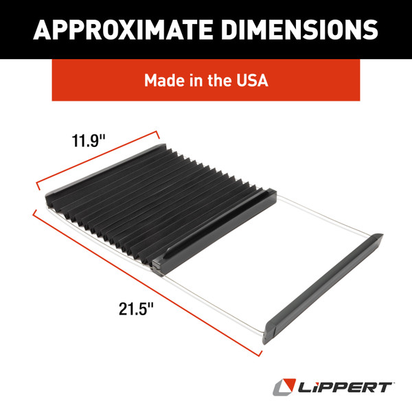 Lippert Thin Shade Ready RV Window Shade for Prepped Lippert Entry Doors #786037