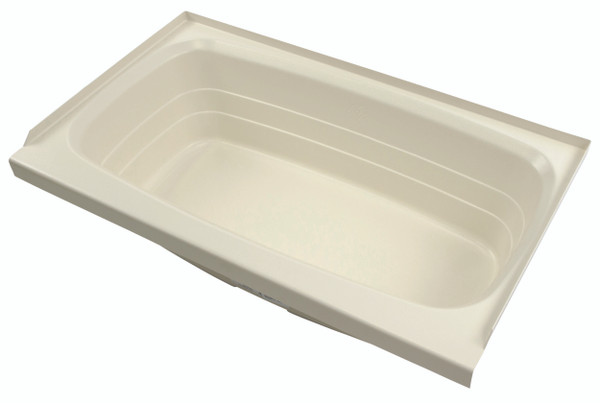 Lippert Bathtub with Center Drain - 24" x 40", Parchment #P2440CDSPK - Lippert