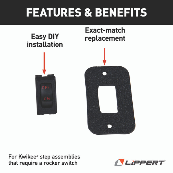 LIPPERT Kwikee Rocker Style Power Switch
