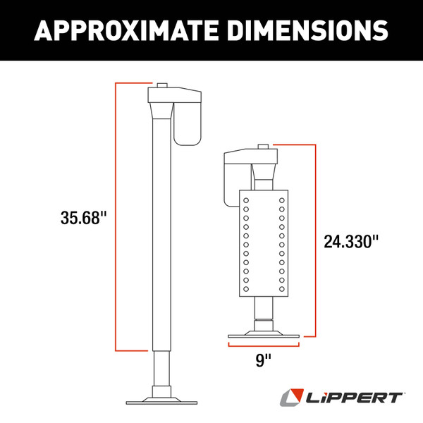 Lippert Ground Control 4-Point Automatic 5th Wheel RV Leveling System #358590