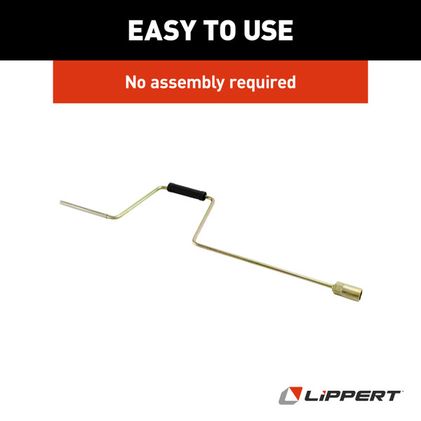 Lippert Manual Crank Handle for RV Jacks & Slide-Outs - 3/4" Hex