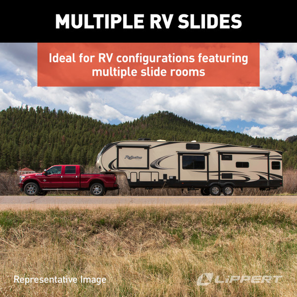 Lippert 39" Hydraulic Cylinder with 24" Stroke; 1-1/2" Bore (Black)