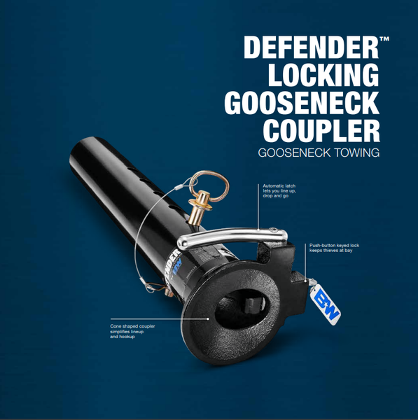 B&W Trailer Hitches Defender Locking Gooseneck Coupler GNC4250