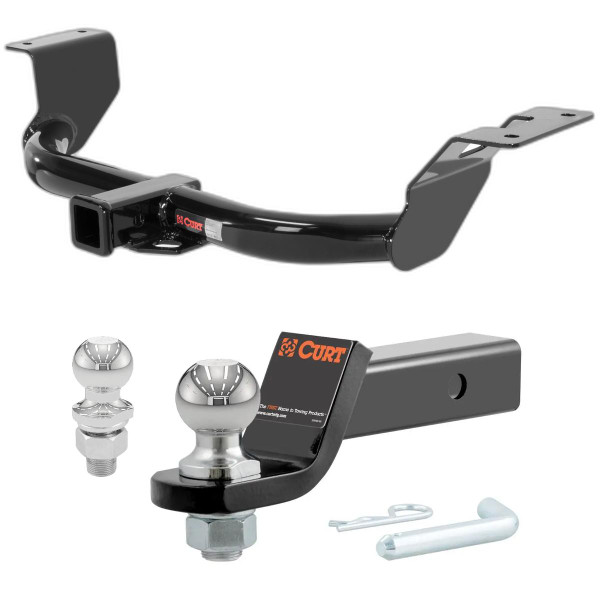 2012-2016 Honda CR-V All CURT Class 3 Trailer Hitch, 2" Receiver + 2" Ball + 1-7/8" Ball Kit - CURT