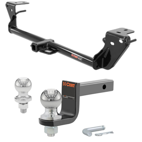 2013-2018 Lexus ES300h All Class 1 Trailer Hitch, 1-1/4" Receiver + 2" Ball + 1-7/8" Ball Kit - CURT