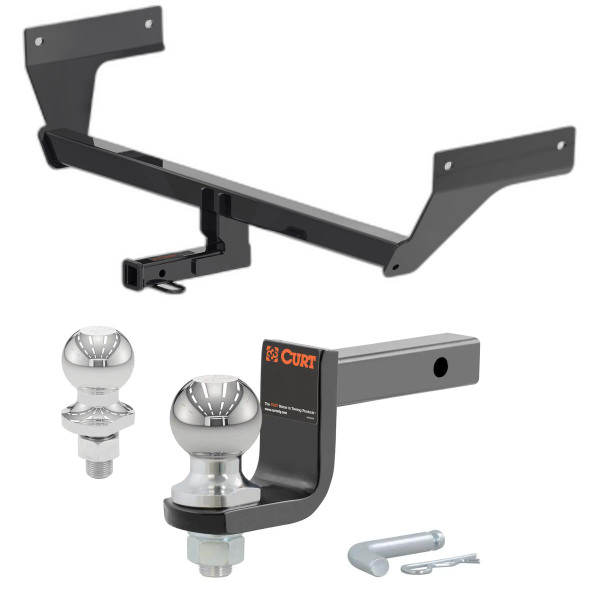 2021-2025 Nissan Rogue All Class 2 Trailer Hitch, 1-1/4" Receiver + 2" Ball + 1-7/8" Ball Kit - CURT