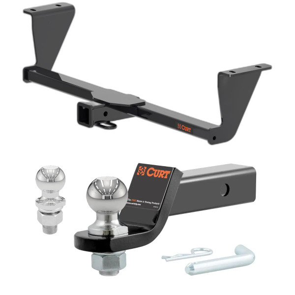 2023-2025 Cadillac LYRIQ All CURT Class 3 Trailer Hitch, 2" Receiver + 2" Ball + 1-7/8" Ball Kit - CURT