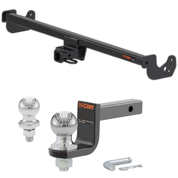 2007-2019 Toyota Yaris Hatchback Class 1 Trailer Hitch, 1-1/4" Receiver + 2" Ball + 1-7/8" Ball Kit - CURT