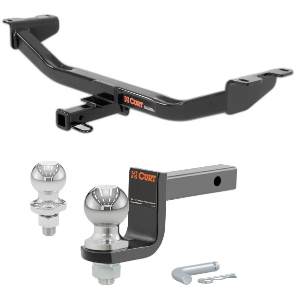 2013-2018 Acura RDX All Class 2 Trailer Hitch, 1-1/4" Receiver + 2" Ball + 1-7/8" Ball Kit - CURT