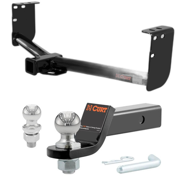 2007-2021 Toyota Tundra Excluding factory receiver CURT Class 3 Trailer Hitch, 2" Receiver + 2" Ball + 1-7/8" Ball Kit - CURT