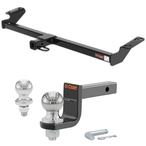 1996-2005 Toyota RAV4 All Class 1 Trailer Hitch, 1-1/4" Receiver + 2" Ball + 1-7/8" Ball Kit - CURT