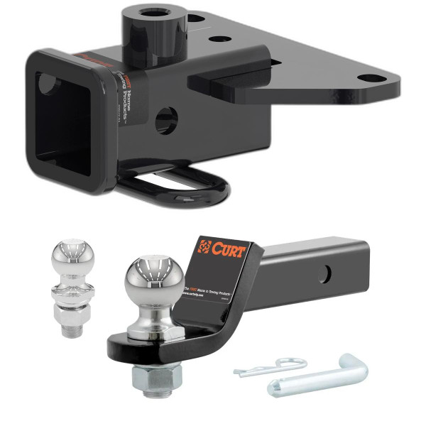 2020-2025 Jeep Gladiator All CURT Class 3 Trailer Hitch, 2" Receiver + 2" Ball + 1-7/8" Ball Kit - CURT