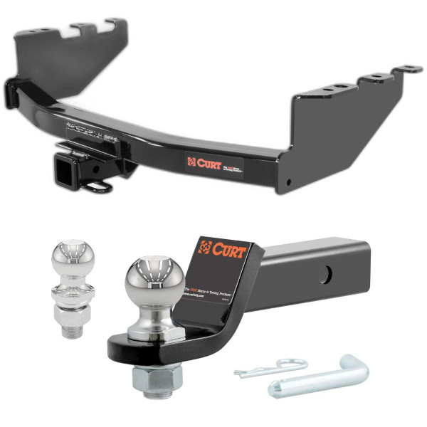 2019 GMC Sierra 1500 Limited All CURT Class 4 Trailer Hitch, 2" Receiver + 2" Ball + 1-7/8" Ball Kit - CURT