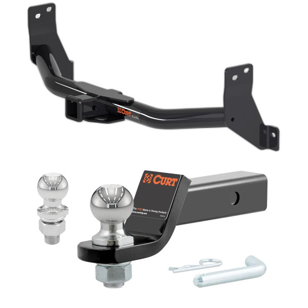 2016-2024 Nissan TITAN XD Excluding factory receiver CURT Class 3 Trailer Hitch, 2" Receiver + 2" Ball + 1-7/8" Ball Kit - CURT