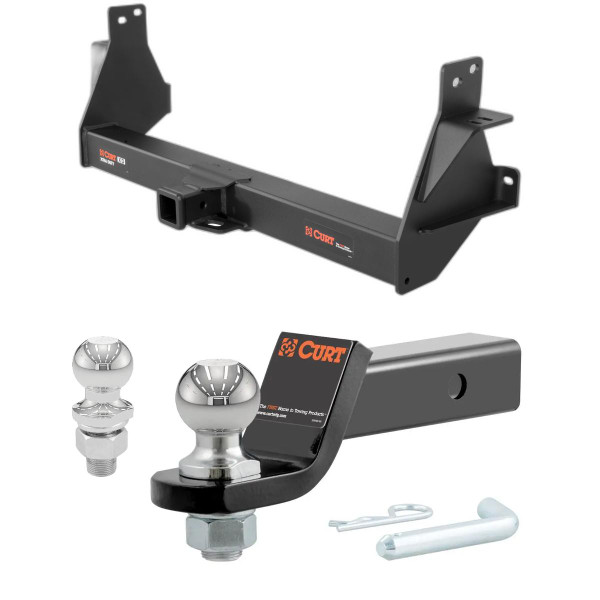 2016-2024 Nissan TITAN XD All Xtra Duty CURT Class 5 Trailer Hitch, 2" Receiver + 2" Ball + 1-7/8" Ball Kit - CURT