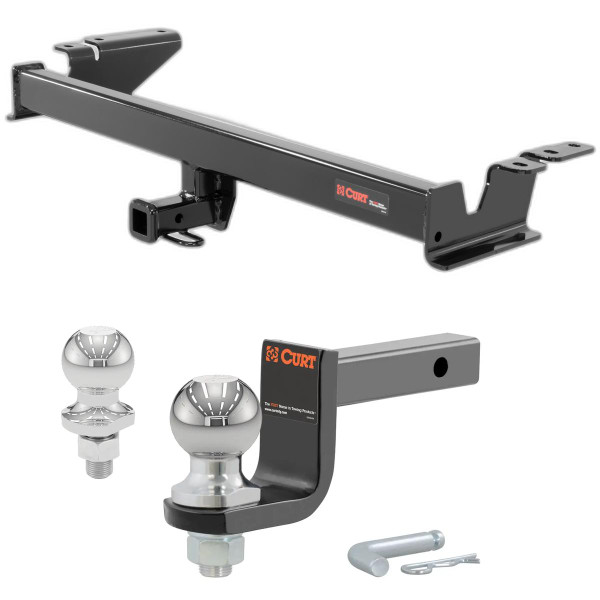 2016-2022 Chevrolet Spark All Class 1 Trailer Hitch, 1-1/4" Receiver + 2" Ball + 1-7/8" Ball Kit - CURT