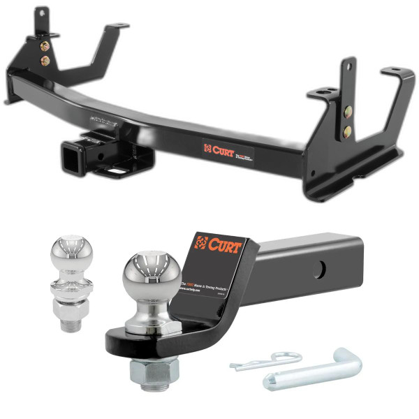 2015-2019 GMC Sierra 2500 HD 6' bed, excluding factory receiver, Tommy Gate lift or cab & chassis CURT Class 4 Hitch, 2" Receiver + 2" Ball + 1-7/8" Ball Kit - CURT