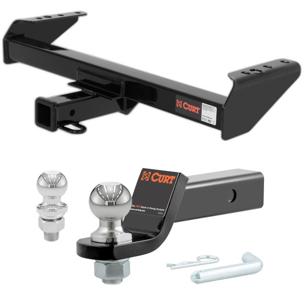 1975-1978 GMC K25 Excluding 10 in. step bumper CURT Class 3 Hitch, 2" Receiver + 2" Ball + 1-7/8" Ball Kit - CURT