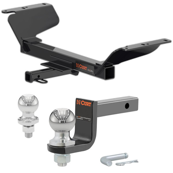 2018-2025 Chevrolet Equinox Excluding Diesel Class 2 Trailer Hitch, 1-1/4" Receiver + 2" Ball + 1-7/8" Ball Kit - CURT