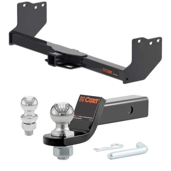 2022-2025 Toyota Tundra Excluding factory receiver CURT Class 4 Trailer Hitch, 2" Receiver + 2" Ball + 1-7/8" Ball Kit - CURT