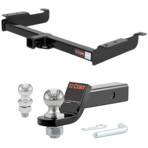1996-2014 Chevrolet Express 1500 All CURT Class 3 Trailer Hitch, 2" Receiver + 2" Ball + 1-7/8" Ball Kit - CURT