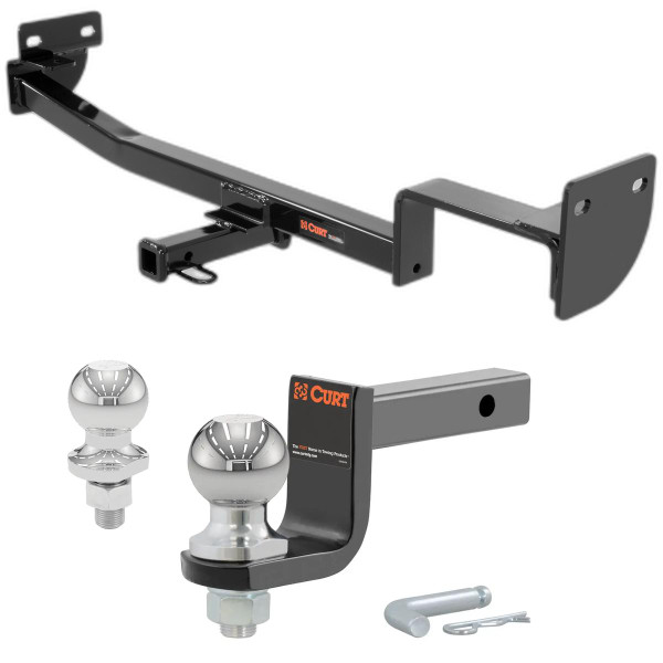 2014-2017 Kia Soul All Class 1 Trailer Hitch, 1-1/4" Receiver + 2" Ball + 1-7/8" Ball Kit - CURT