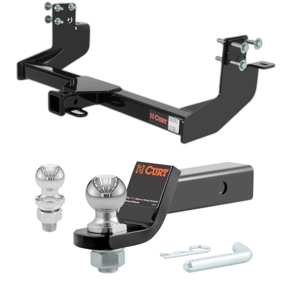 2003-2006 Dodge Sprinter 2500 118 In. Wheel Base with Single Rear Wheels CURT Class 4 Trailer Hitch, 2" Receiver + 2" Ball + 1-7/8" Ball Kit - CURT