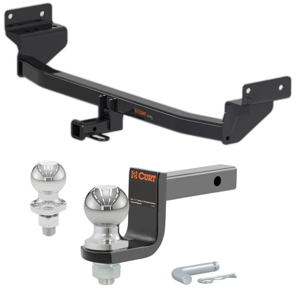 2019-2022 Kia Niro Excluding Plug-In and EV Class 2 Trailer Hitch, 1-1/4" Receiver + 2" Ball + 1-7/8" Ball Kit - CURT