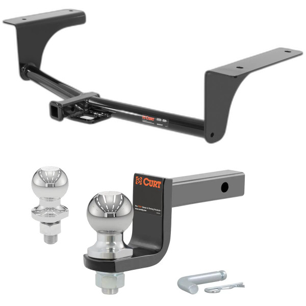 2014-2021 Mazda 6 All Class 1 Trailer Hitch, 1-1/4" Receiver + 2" Ball + 1-7/8" Ball Kit - CURT