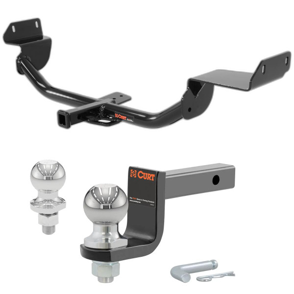 2018 Kia Forte EX Class 1 Trailer Hitch, 1-1/4" Receiver + 2" Ball + 1-7/8" Ball Kit - CURT