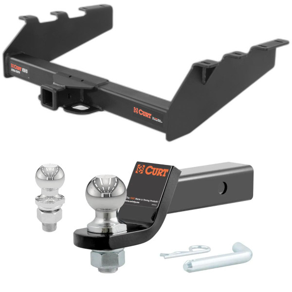 1999-2002 Dodge Ram 2500 6.5' bed, factory bumper Xtra Duty CURT Class 5 Trailer Hitch, 2" Receiver + 2" Ball + 1-7/8" Ball Kit - CURT