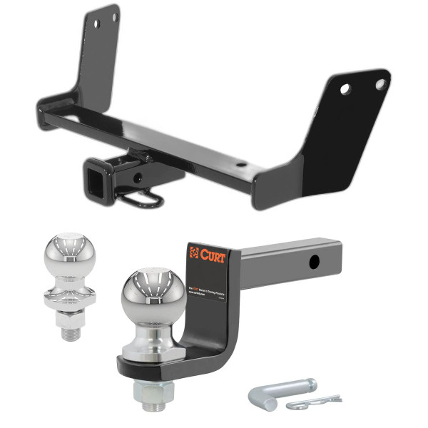 2004-2008 Audi S4 Wagon Class 1 Hitch, 1-1/4" Receiver + 2" Ball + 1-7/8" Ball Kit - CURT