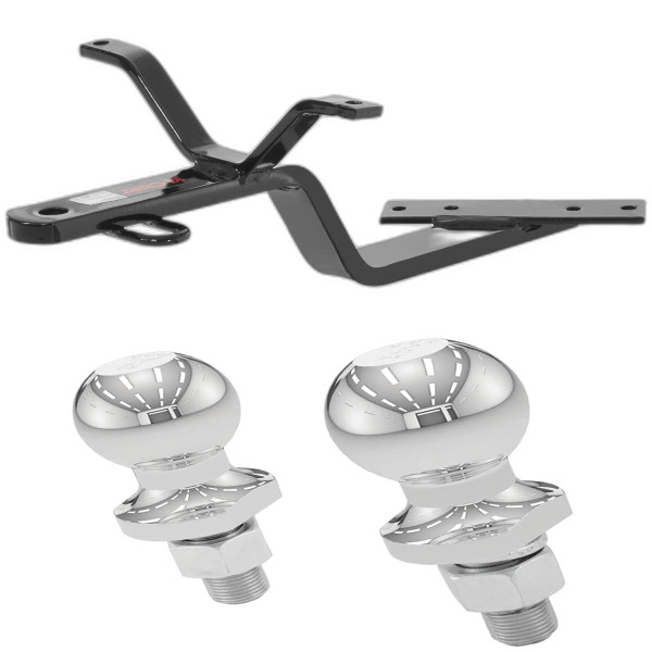 1984-1987 Mercedes-Benz 190E All Class 1 Fixed-Tongue Trailer Hitch with 2" & 1-7/8" Ball - CURT