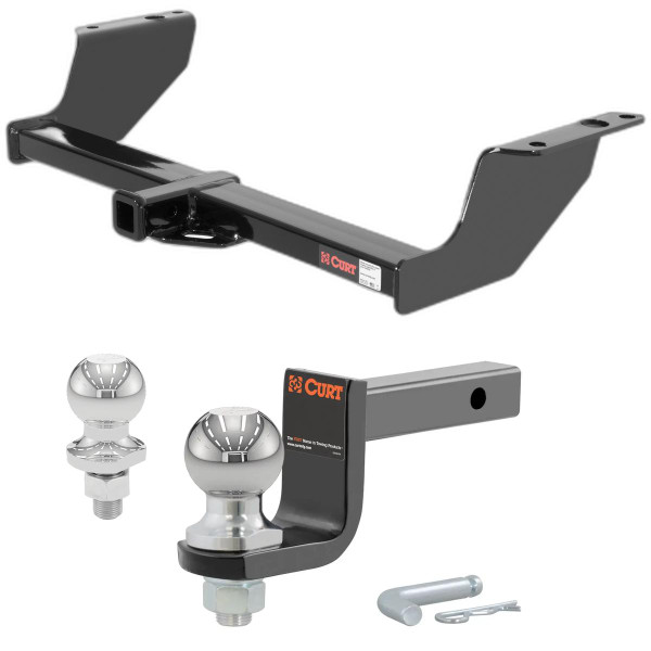 1983-2011 Ford Ranger All Class 2 Hitch, 1-1/4" Receiver + 2" Ball + 1-7/8" Ball Kit - CURT