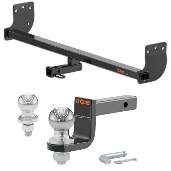 2021-2025 Kia Seltos All Class 1 Trailer Hitch, 1-1/4" Receiver + 2" Ball + 1-7/8" Ball Kit - CURT