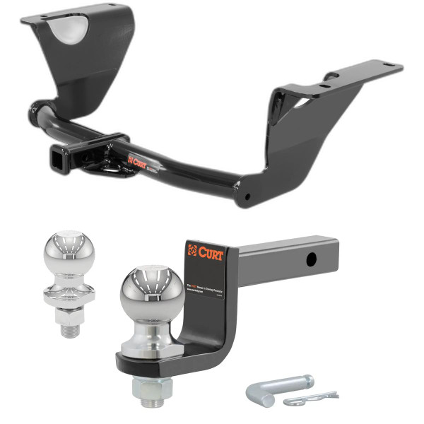 2014-2016 Subaru Outback Except Sport Class 2 Trailer Hitch, 1-1/4" Receiver + 2" Ball + 1-7/8" Ball Kit - CURT