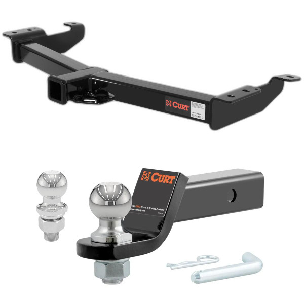 2000-2014 Ford E-350 Super Duty All CURT Class 4 Trailer Hitch, 2" Receiver + 2" Ball + 1-7/8" Ball Kit - CURT